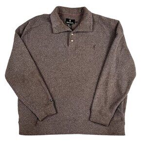 Browning Mens Brown Polo Sweater Sz XL